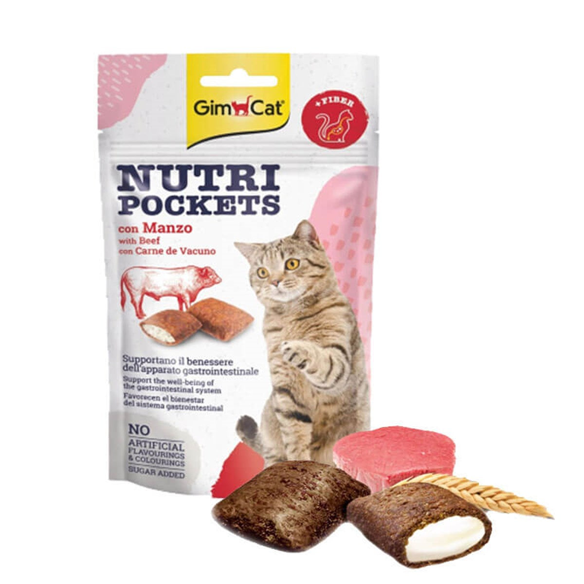 Gimcat Nutri Pockets Beef&Malt 60 g