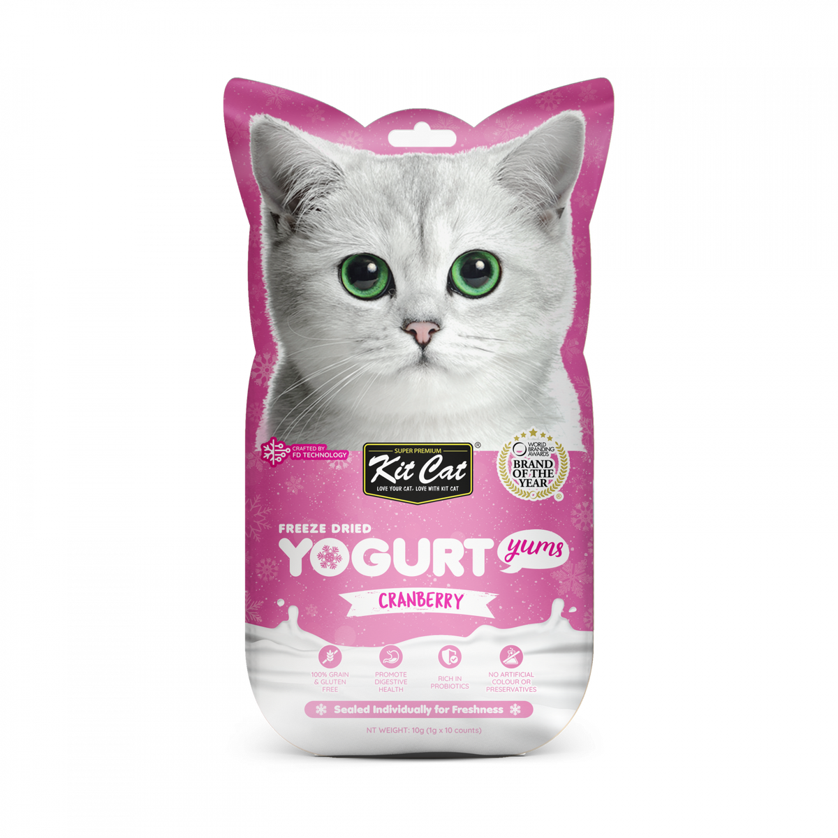 Kit Cat Freeze Dried Yogurt Yums Cranberry 10pcsx1G