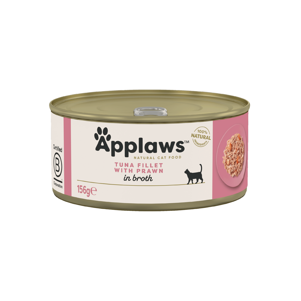 Applaws Tuna Fillet with Prawn in Broth Wet Cat Food 156g