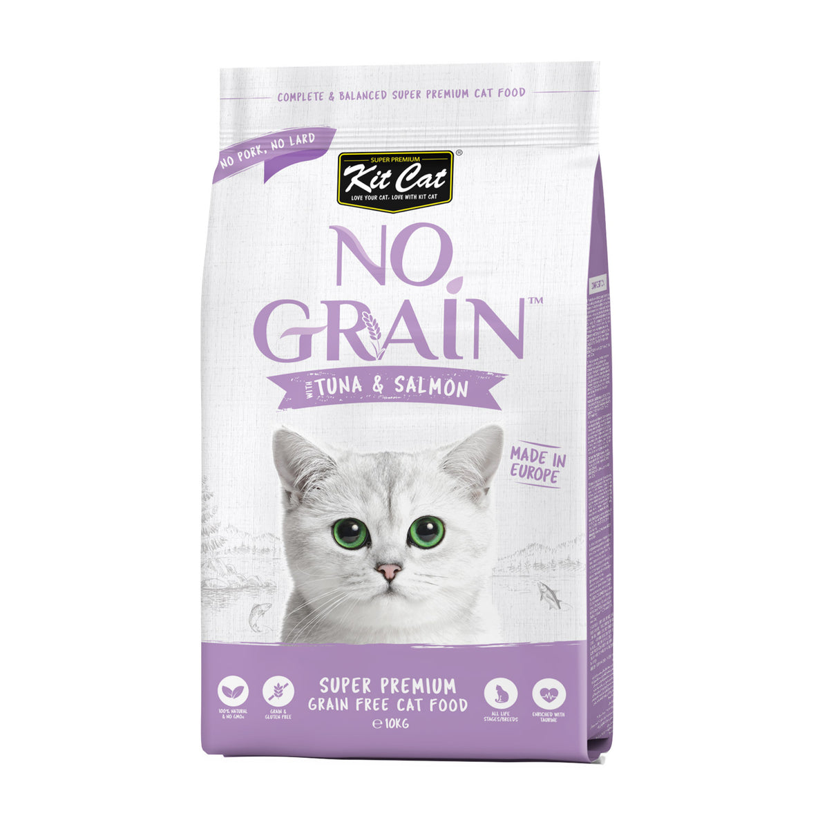 Kit Cat No Grain With Tuna And Salmon Dry Food 1.0kg