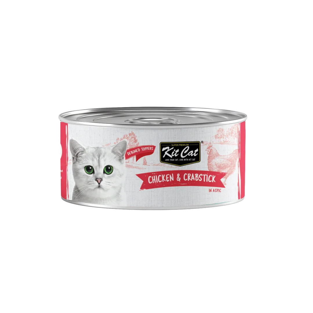 Kit Cat Deboned Chicken & Crabstick Wet Food 80g