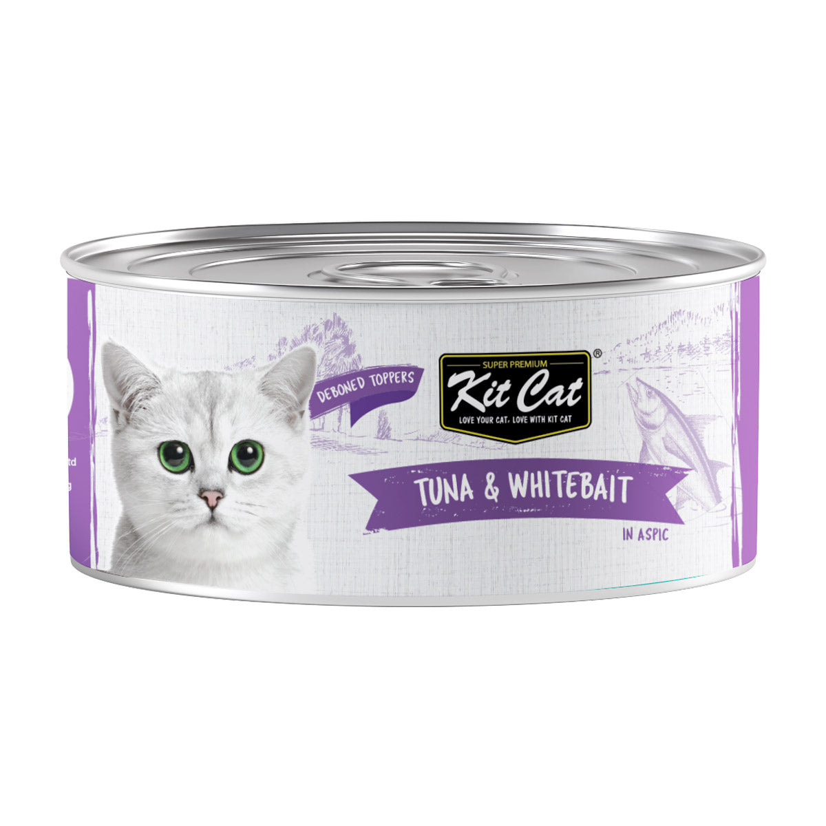 Kit Cat Deboned Tuna & Whitebait Wet Food 80g