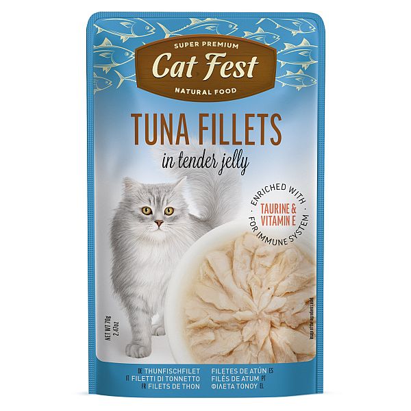Cat Fest Tuna Fillets in Tender Jelly For Cats 70g