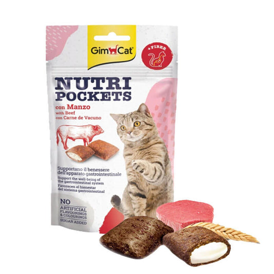 Gimcat Nutri Pockets Beef&Malt 60 g