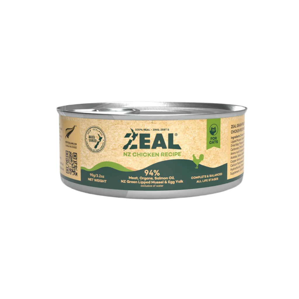 Zeal Chicken Recipe Grain Free Canned Cat Food 90g