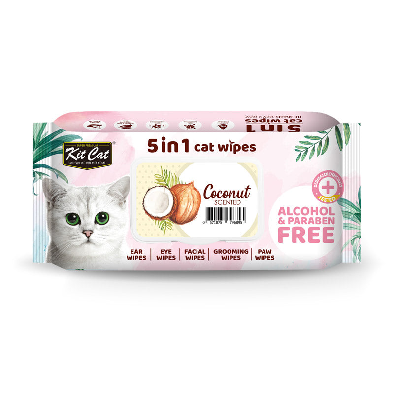 Kit Cat 5-in-1 Cat Wipes