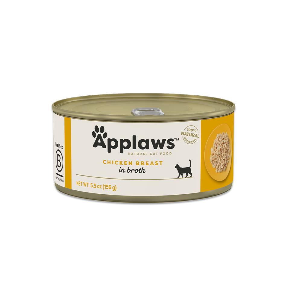 Applaws Chicken Breast in Broth Adult Wet Cat Food 156g