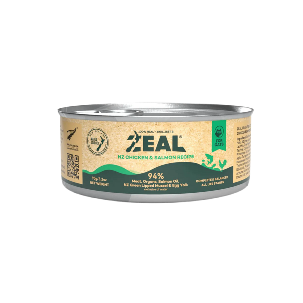 Zeal Chicken & Salmon Grain Free Canned Cat Food 90g