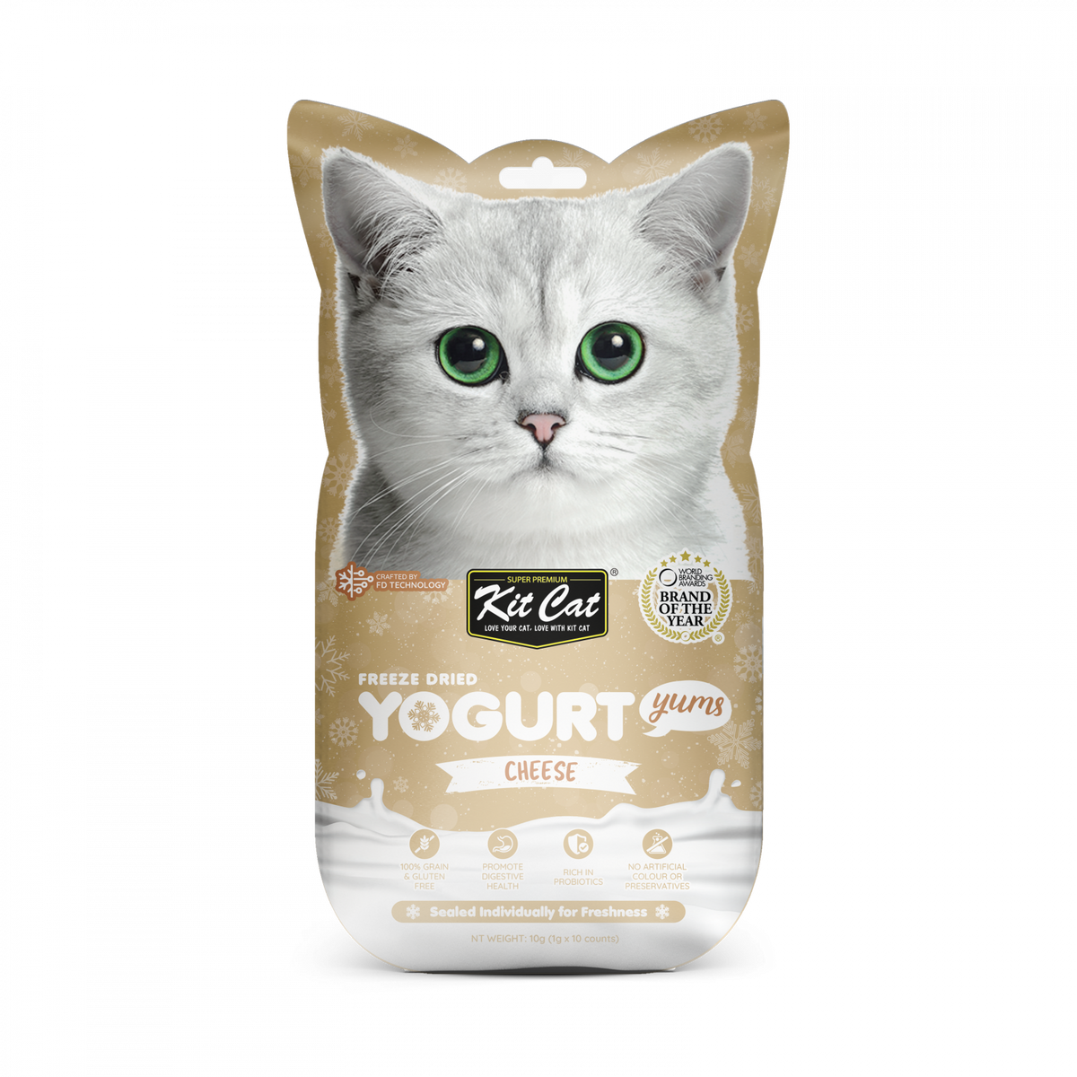 Kit Cat Freeze Dried Yogurt Yums Cheese 10pcsx1G