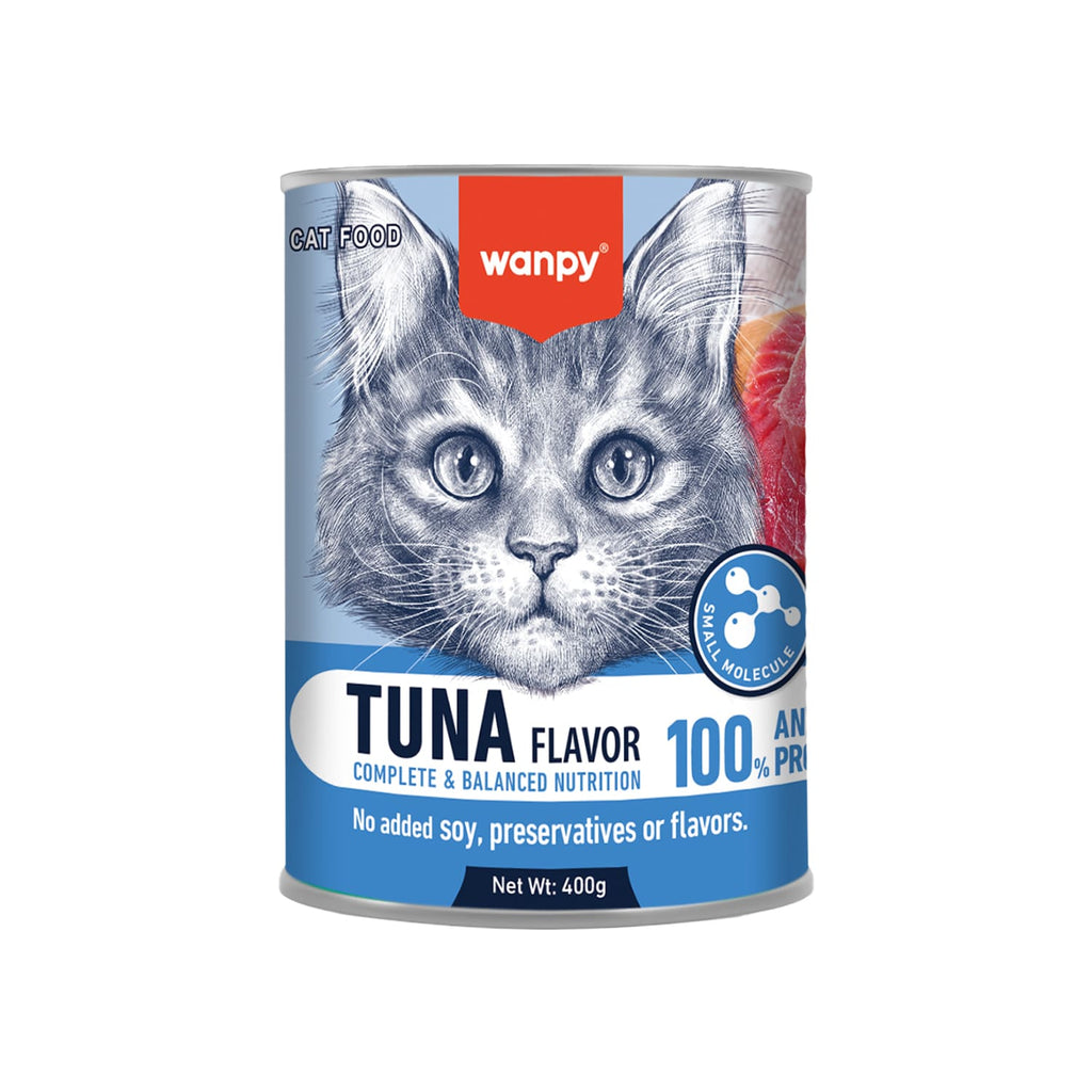 Wanpy Complete Pâté Canned Food for Cats (Tuna) – 400g