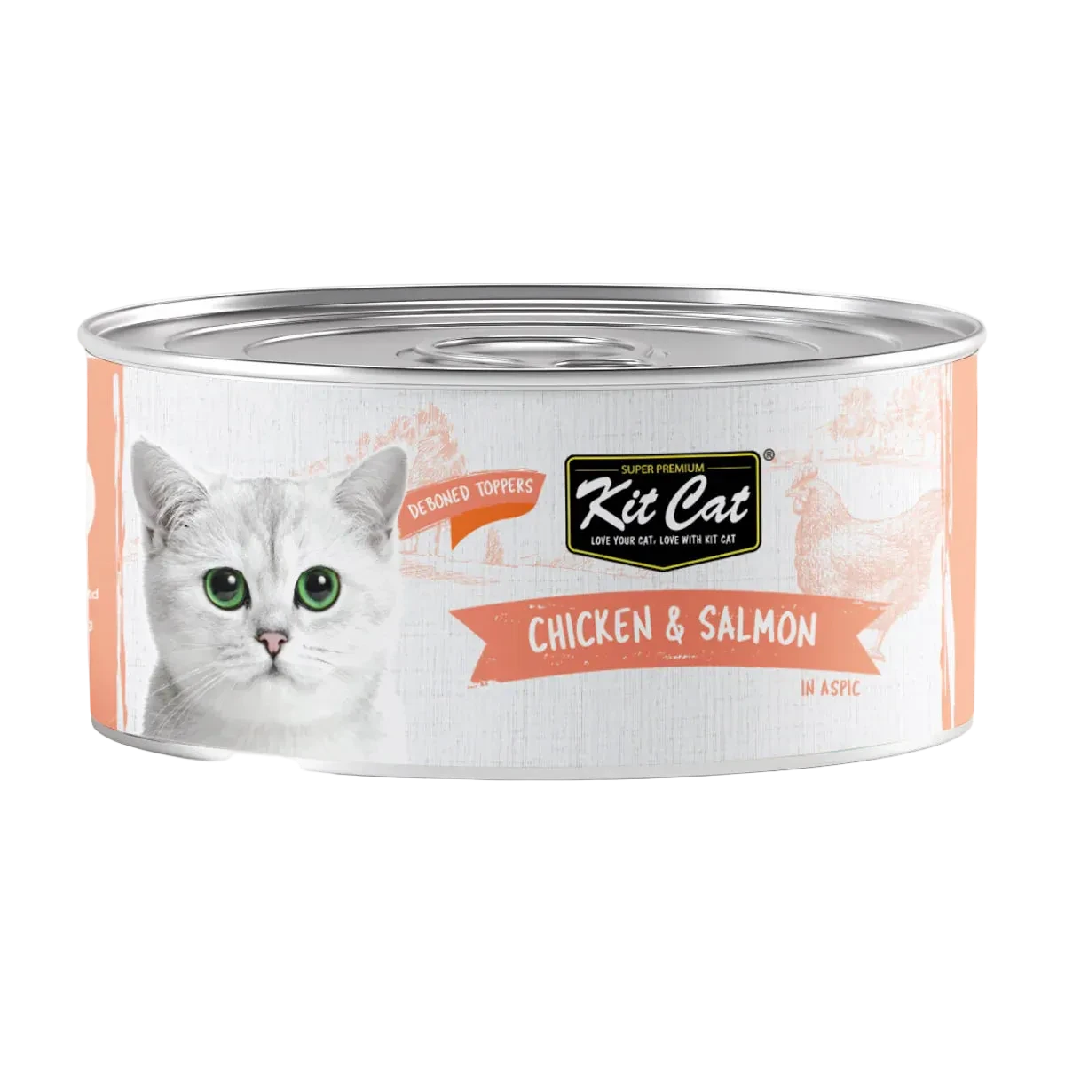 Kit Cat Deboned Chicken & Salmon Wet Food 80g