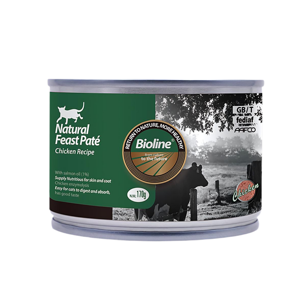 Bioline Natural Feast Pate Wet Cat Can 170g