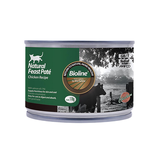 Bioline Natural Feast Pate Wet Cat Can 170g