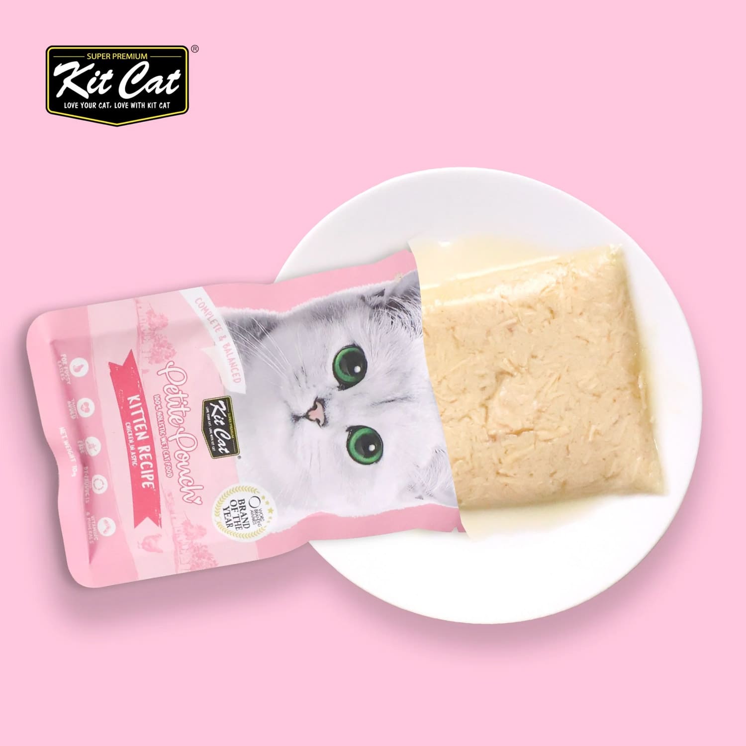 Kit Cat Complete Petite Pouch 70g – Kitten Chicken