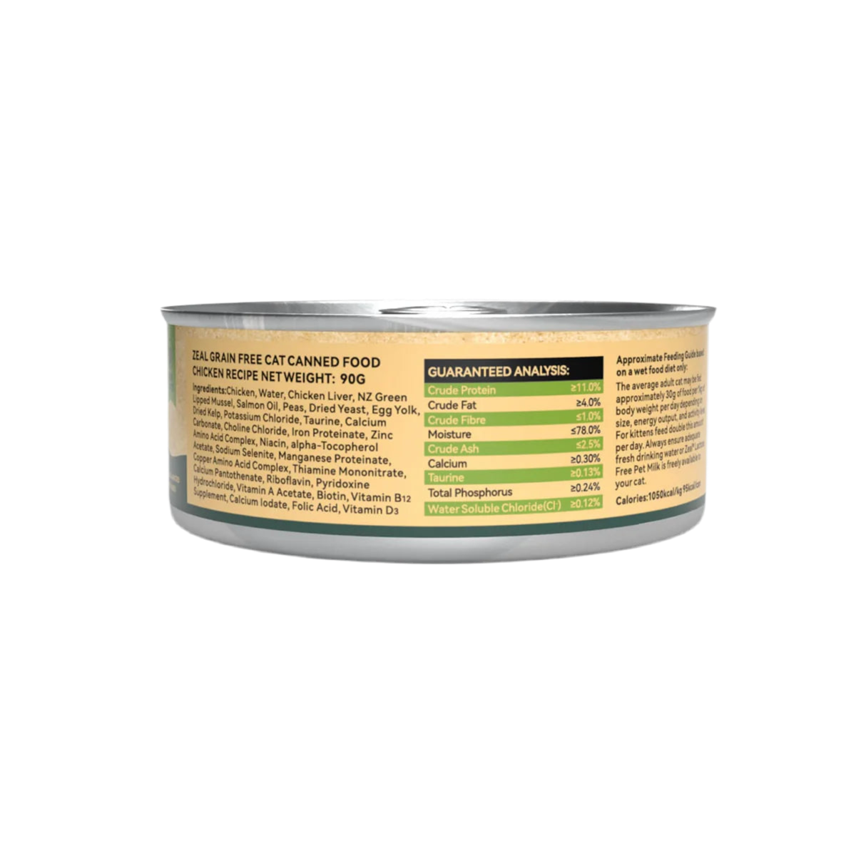 Zeal Chicken Recipe Grain Free Canned Cat Food 90g