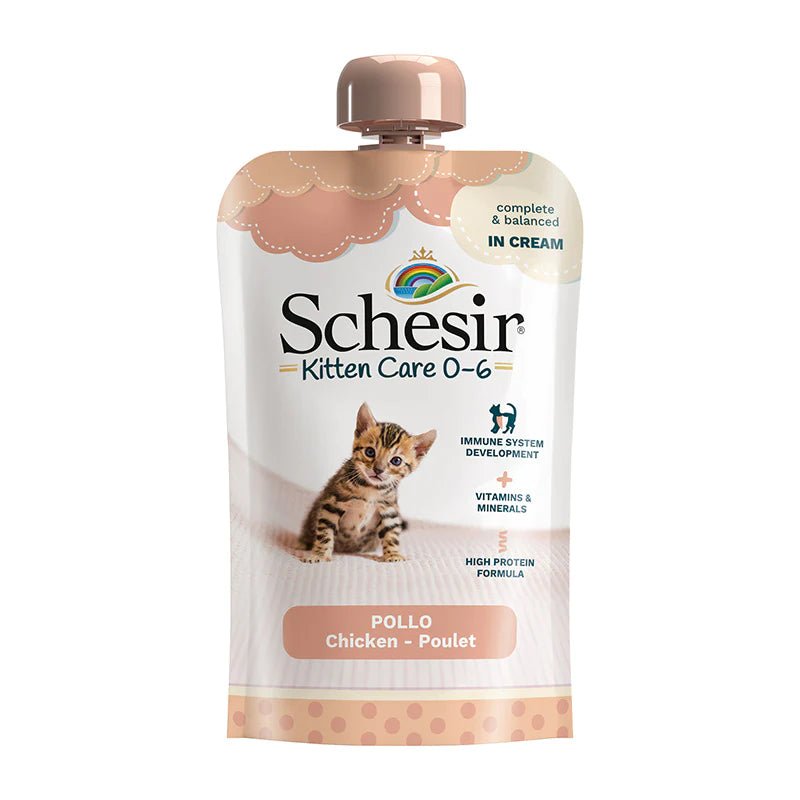 Schesir Kitten Pouch Cream 0-6 Wet Food 150g