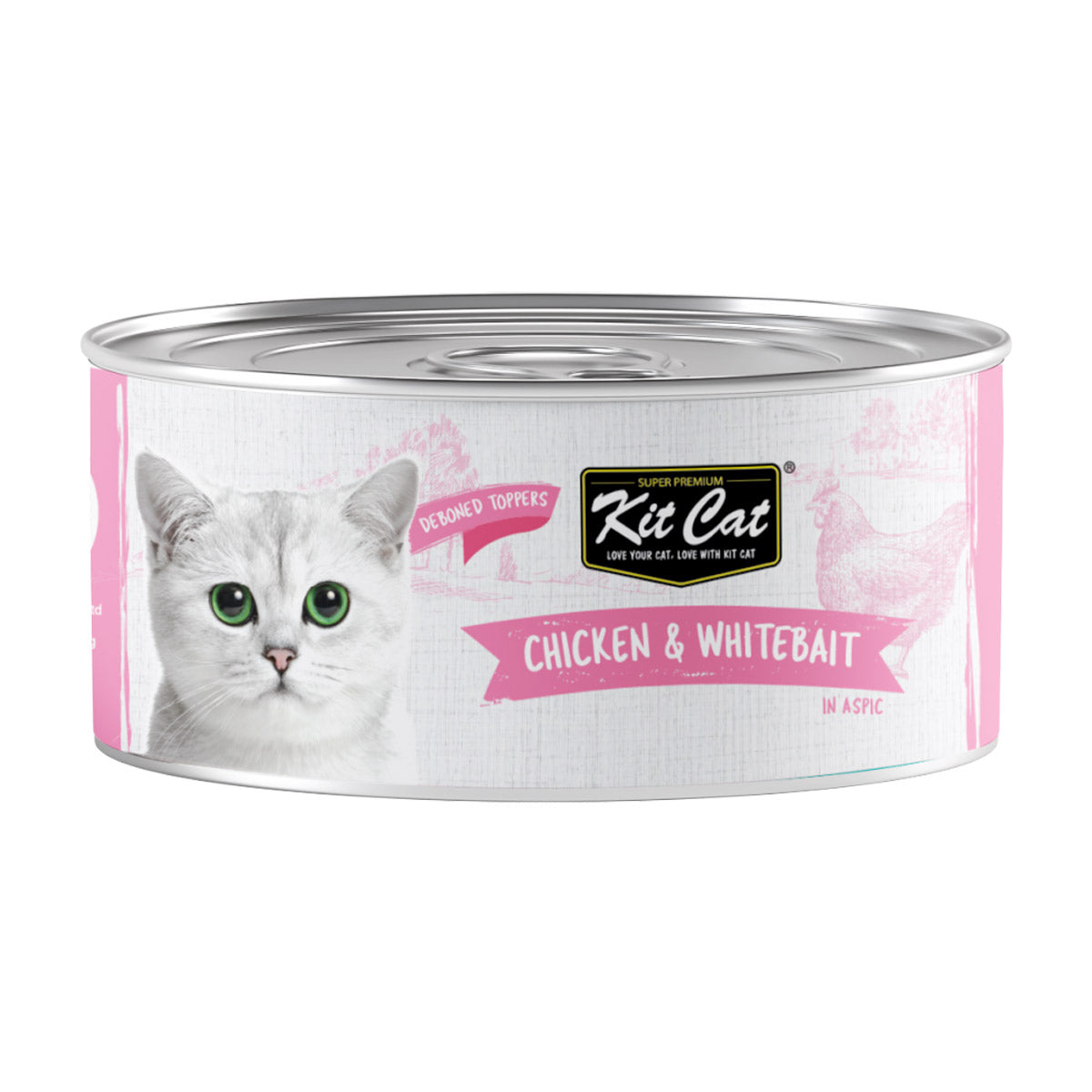 Kit Cat Deboned Chicken & Whitebait Wet Food 80g