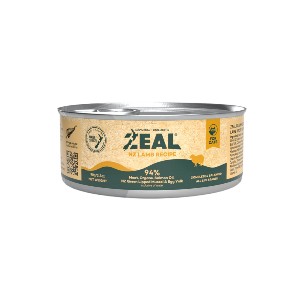 Zeal Lamb Recipe Grain Free Canned Cat Food 90g