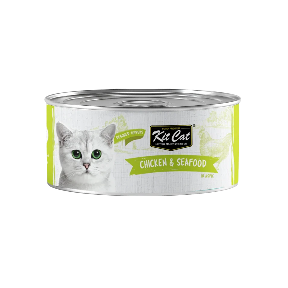Kit Cat Deboned Chicken & Seafood Wet Food 80g