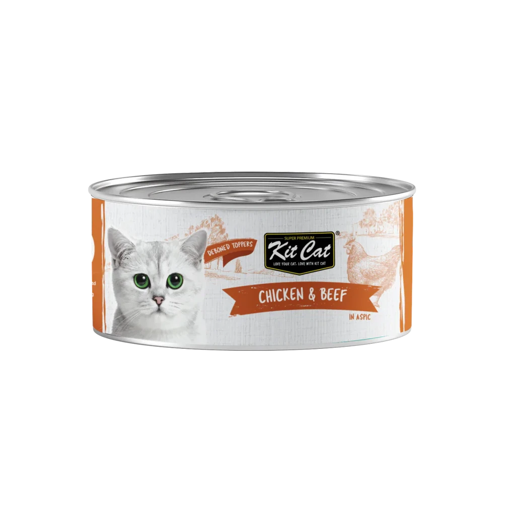 Kit Cat Deboned Chicken & Beef Wet Food 80g