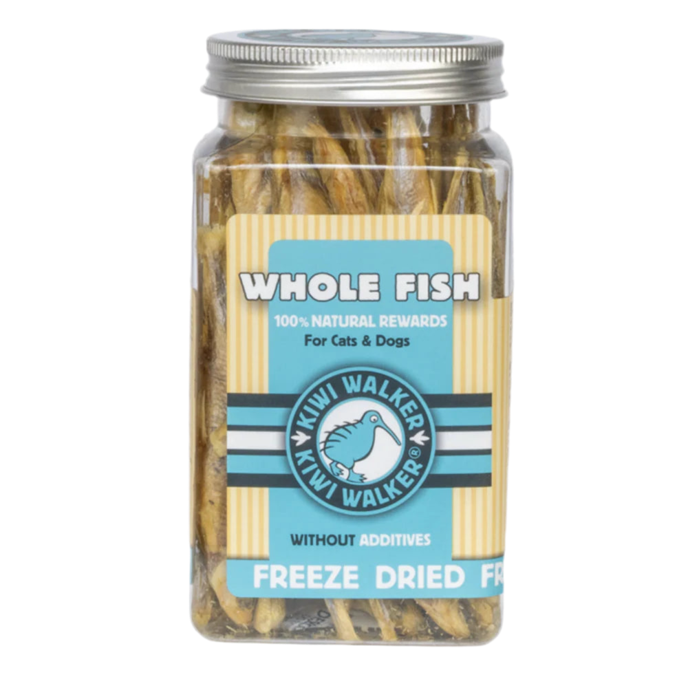 KIWI WALKER Freeze Dried Snack Whole Fish Cat and Dog Treats-70g
