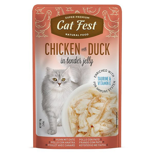Cat Fest Chicken With Duck in Tender Jelly For Cats 70g