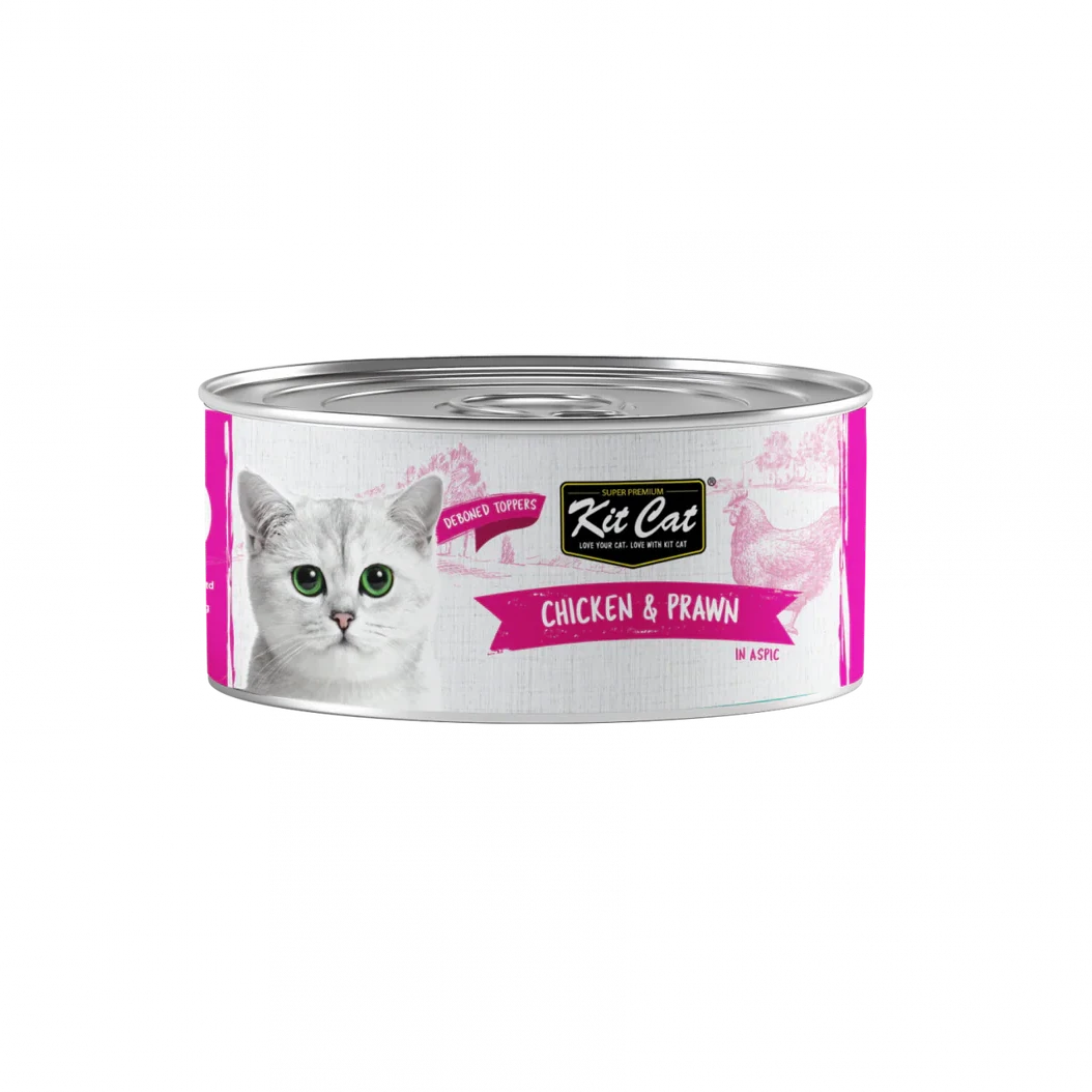Kit Cat Deboned Chicken & Prawn Wet Food 80g