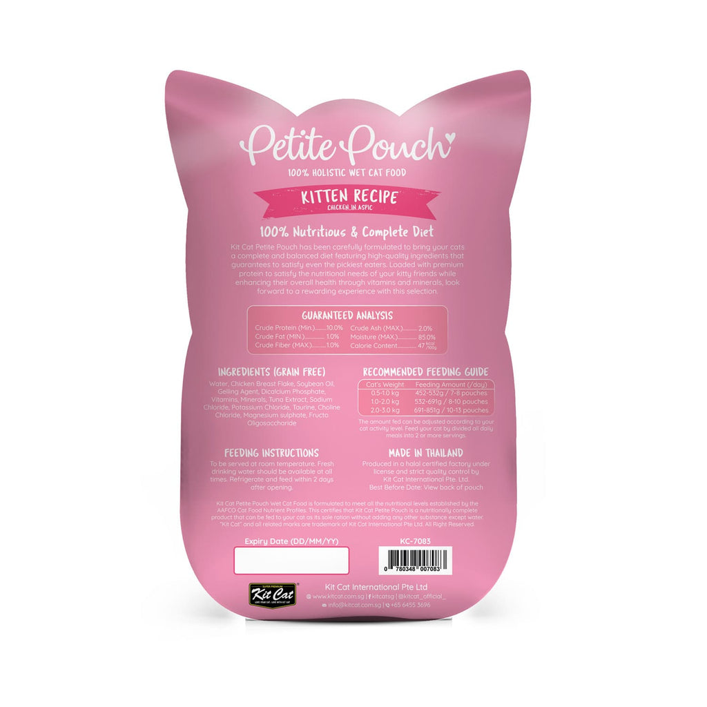 Kit Cat Complete Petite Pouch 70g – Kitten Chicken