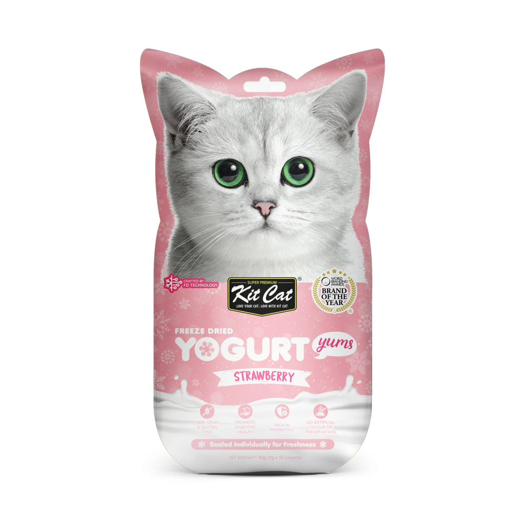 Kit Cat Freeze Dried Yogurt Yums Strawberry 10pcsx1G